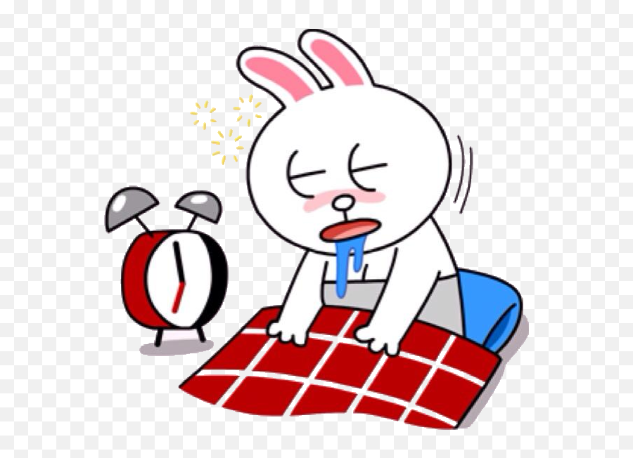 Cony Wakes Up For Work - Happy Work Life Emoji,Wake Up Emoji