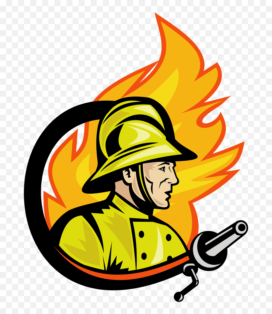 Fireman Clipart Fire Marshal - Fire Fighter Logo Png Emoji,Fireman Emoji