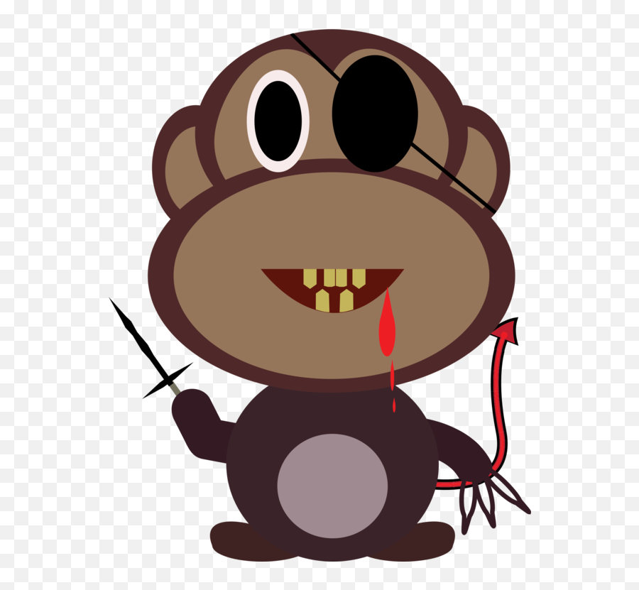 Svg Black And White Ape Clipart Monkey - Evil Monkey Shower Cartoon Killer Monkey Emoji,Chewbacca Emoji