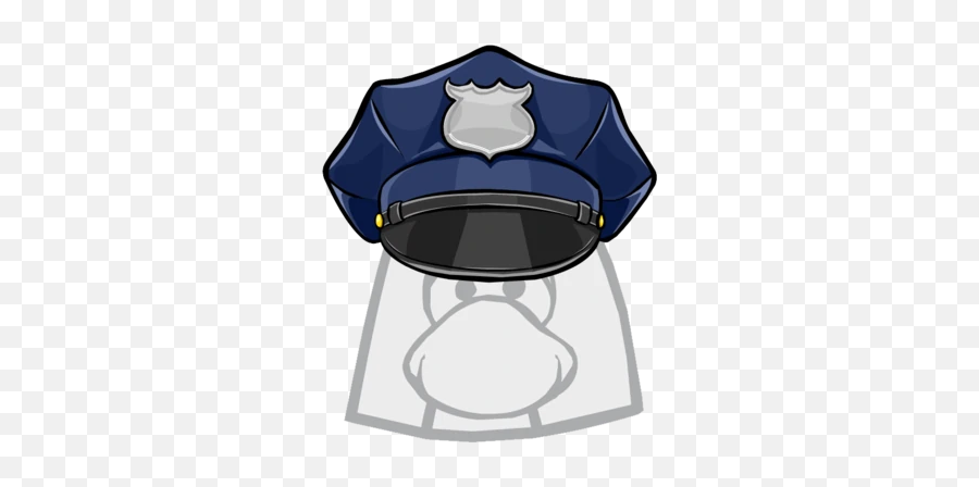 Police Hat Club Penguin Wiki Fandom - Princess Leia Buns Transparent Emoji,Police Emojis
