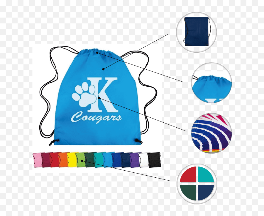 Non Woven Custom Drawstring Cinch - Up Backpack Colors Drawstring Backpack Emoji,Backpack Emoji Png