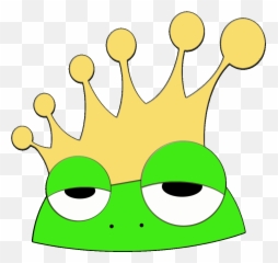 Frog In A Crown - Clip Art Emoji