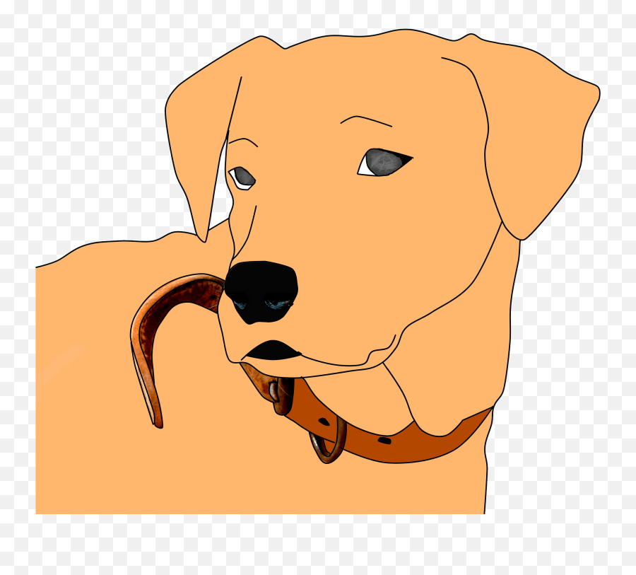 Golden Retriever Face Clipart - Warna Gambar Sketsa Anjing Emoji,Down Dog Emoji