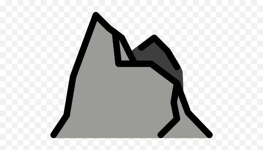 Mountain Emoji Clipart - Bjerg Png,Mountain Emoji Transparent