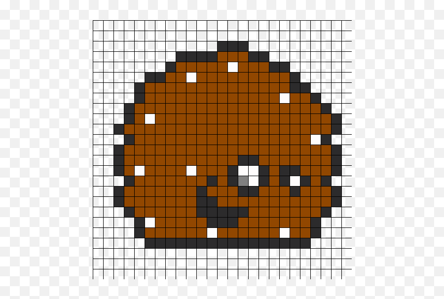 Meat Wad Perler Bead Pattern Bead - Sharingan Pixel Art Grid Emoji,Wtf Emoji