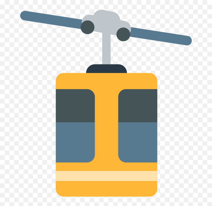 Aerial Tramway Emoji Clipart - Aerial Tramway Emoji,Helicopter Emoji