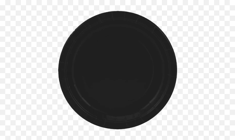 Black Large Party Plates Pk24 - Moon Phases Waxing Crescent Moon Emoji,Emoji Plates