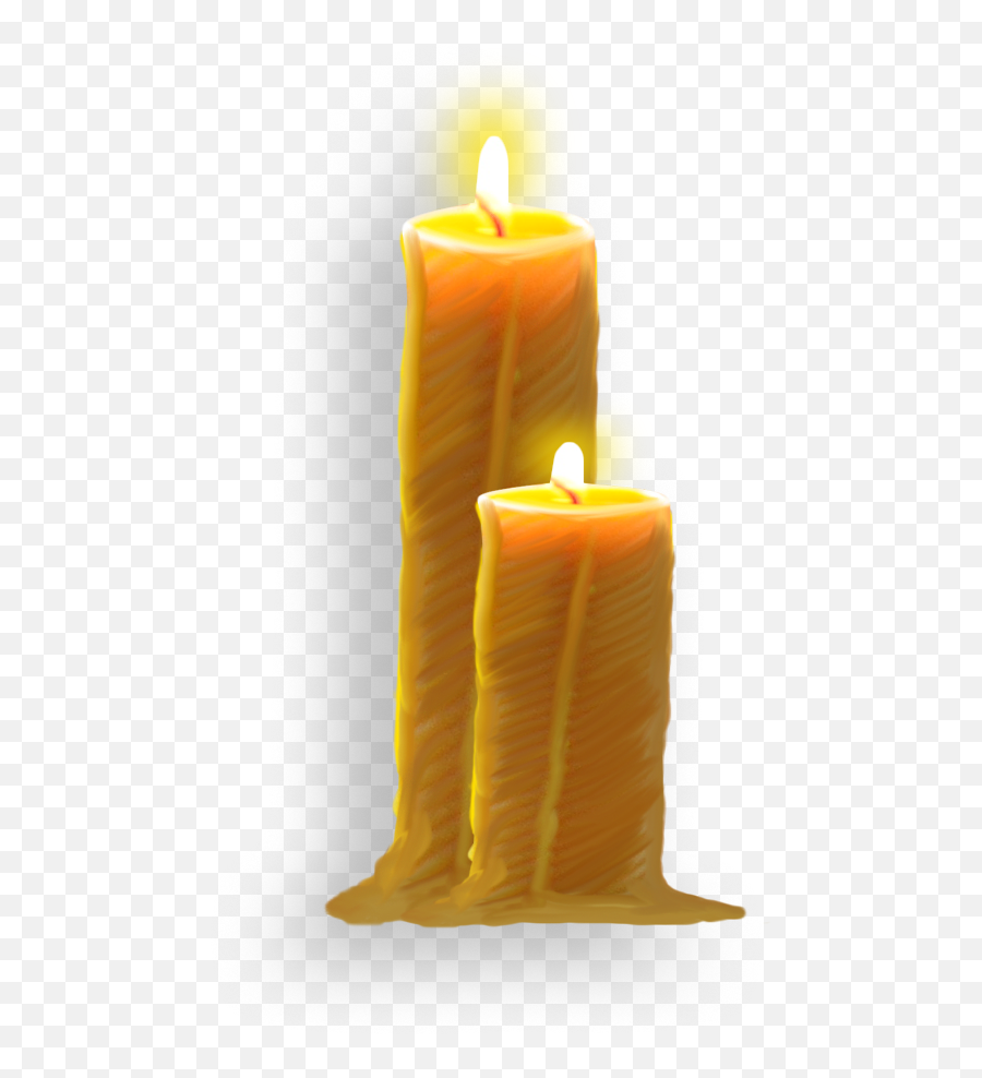 Wax Candle - Transparent Melting Candle Png Emoji,Emoji Candles