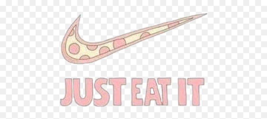 Eat Just Nike It Eat It Logo Sticker By Melistanrkulu - Nike Pizza Emoji,Nike Symbol Emoji
