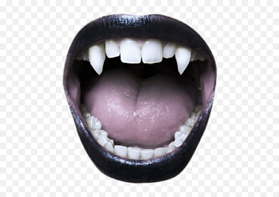 Vampire Vampir Black Lips Schwarz Lippen Sticker By Art - Black Lips Smile Emoji,Black Lips Emoji