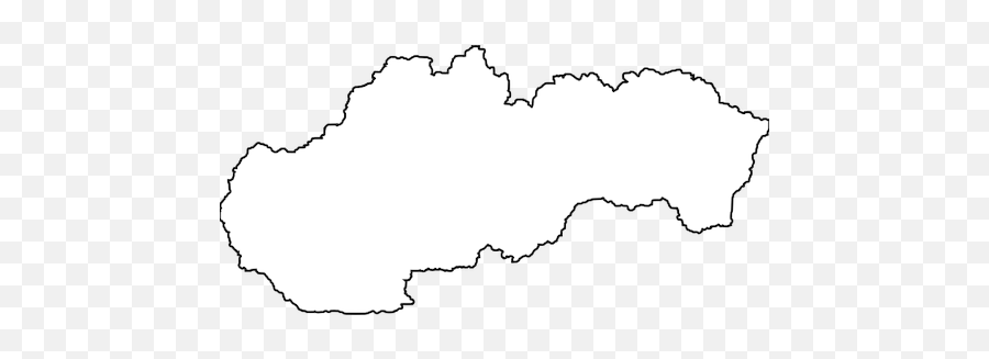 Outline Of Slovakia - Slovakia Map Png Emoji,Belize Flag Emoji