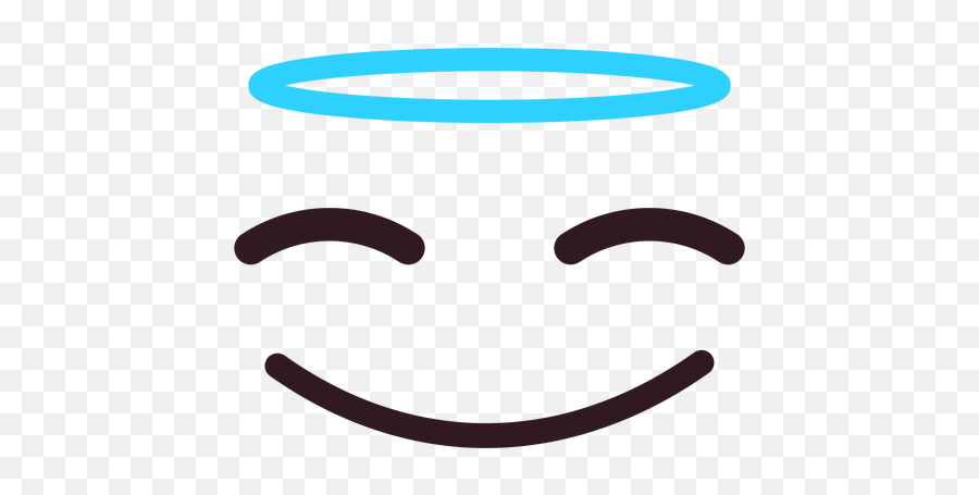 Simple Angel Emoticon Face - Simple Transparent Smiley Face Emoji,Bite Me Emoji