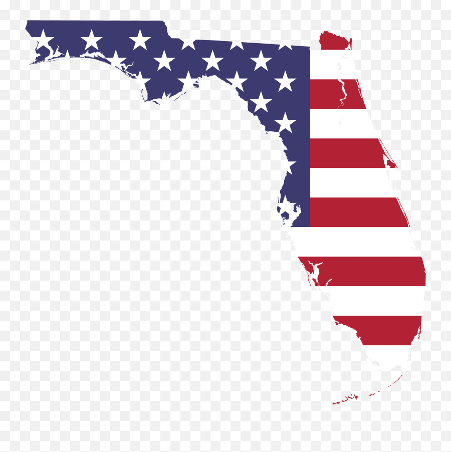 Usa Clipart Flag Florida Usa Flag - Florida With American Flag Emoji,Florida Flag Emoji