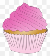 Pink Cupcake - Vanilla Cupcake Clip Art Emoji,Emoji Ice Cream Cake