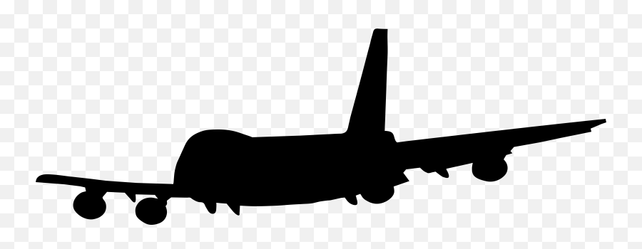 Airplane Clip Silhouette Transparent - Transparent Background Silhouette Airplane Clipart Emoji,Black Airplane Emoji