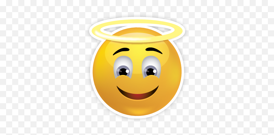 Emoji Faces - Angel Emoji Clipart,Weary Emoji