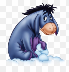 Sticker - Sad Winnie The Pooh Eeyore Emoji,Eeyore Emoji
