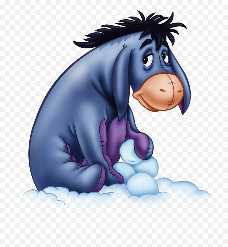 Sticker - Sad Winnie The Pooh Eeyore Emoji,Eeyore Emoji