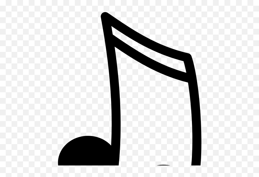 Art Clip Musical Music Notes - Music Note Silhouette Png Emoji,Microphone Box Umbrella Emoji