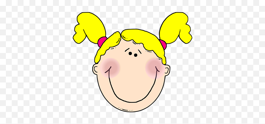 Free Blush Smile Vectors - Baby Girl Clip Art Emoji,Blushing Girl Emoji
