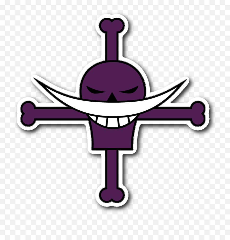 Whitebeard Pirates Jolly Roger Sticker White Beard One Piece Logo Emoji Pirate Emoji Text Free Transparent Emoji Emojipng Com - roblox pirate flag decal