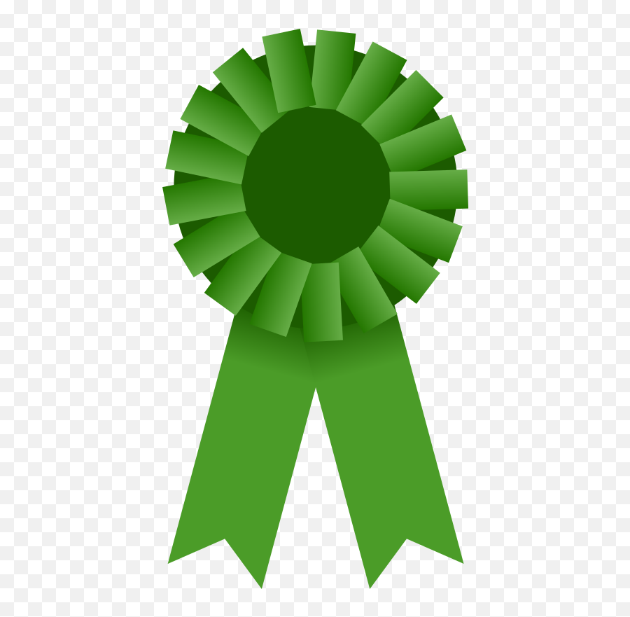 Download Free Png Award Ribbon - Green Ribbon Clipart Emoji,Rosette Emoji