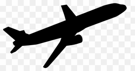 Airplane Plane Clip Art Clipart 5 Clipartwiz - Black Emoji