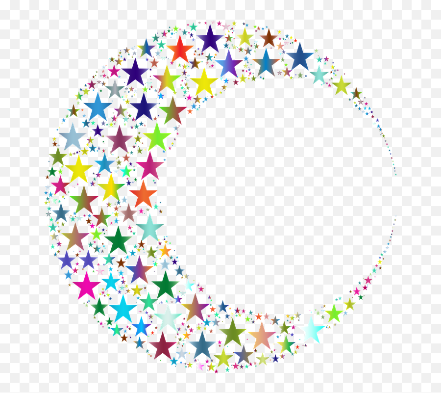 Crescent Moon Lunar Stars - Lua Crescente Em Png Emoji,Crescent Moon And Star Emoji