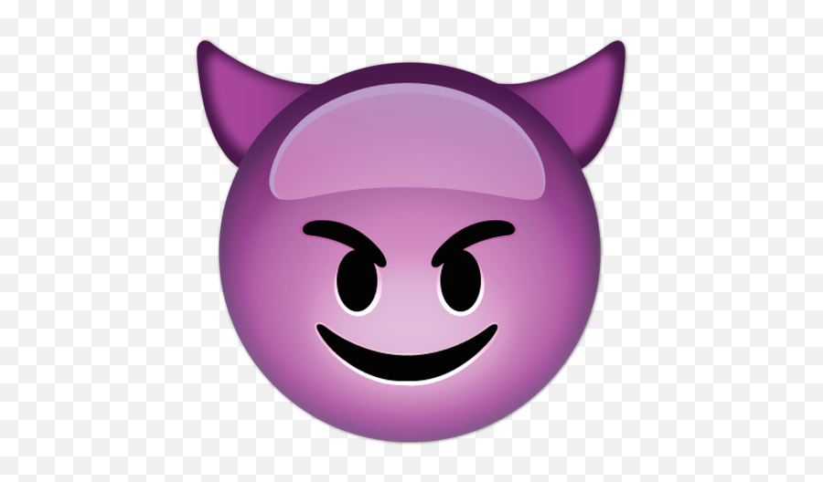 Wall Stickers Smiling Face With Horns - Emoji Faces Devil,Disco Emoji