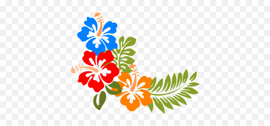 Hawaiian Flowers Clipart Png Images - Hawaiian Flowers Png Emoji,Hawaii Emoji