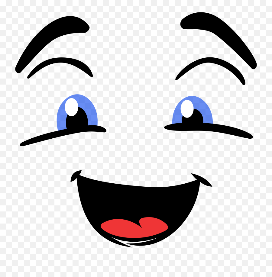 Large Happy Face Vector Clipart Image - Cartoon Happy Face Clipart Emoji,Emojis