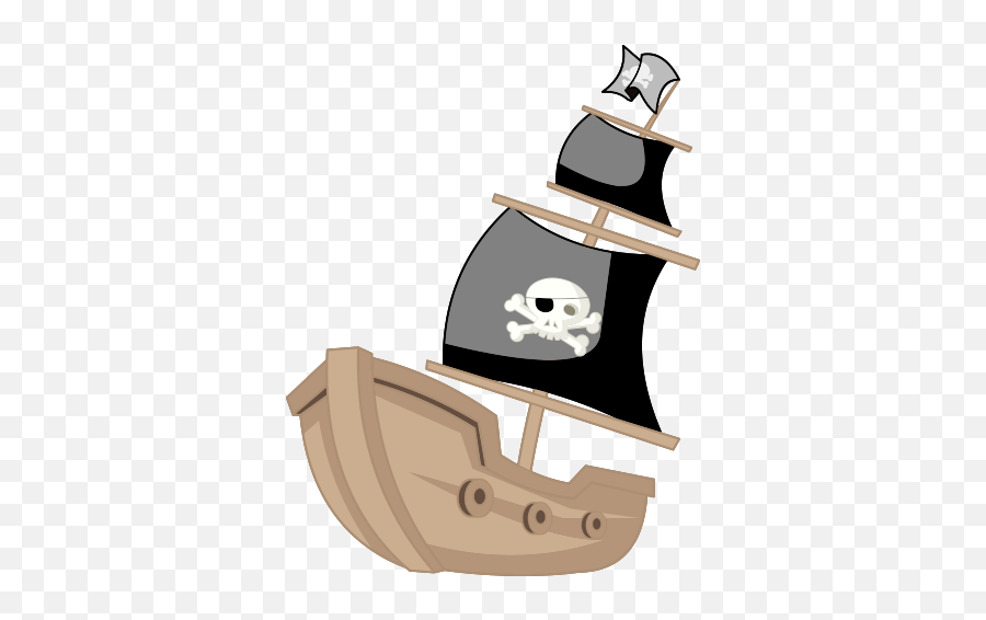 Cartoon Pirate Transparent Png - Cartoon Pirate Ship Png Emoji,Pirate Ship Emoji