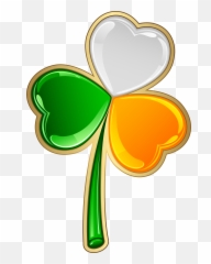 Irish Ireland People Patricks Shamrock - Clear Background Emoji