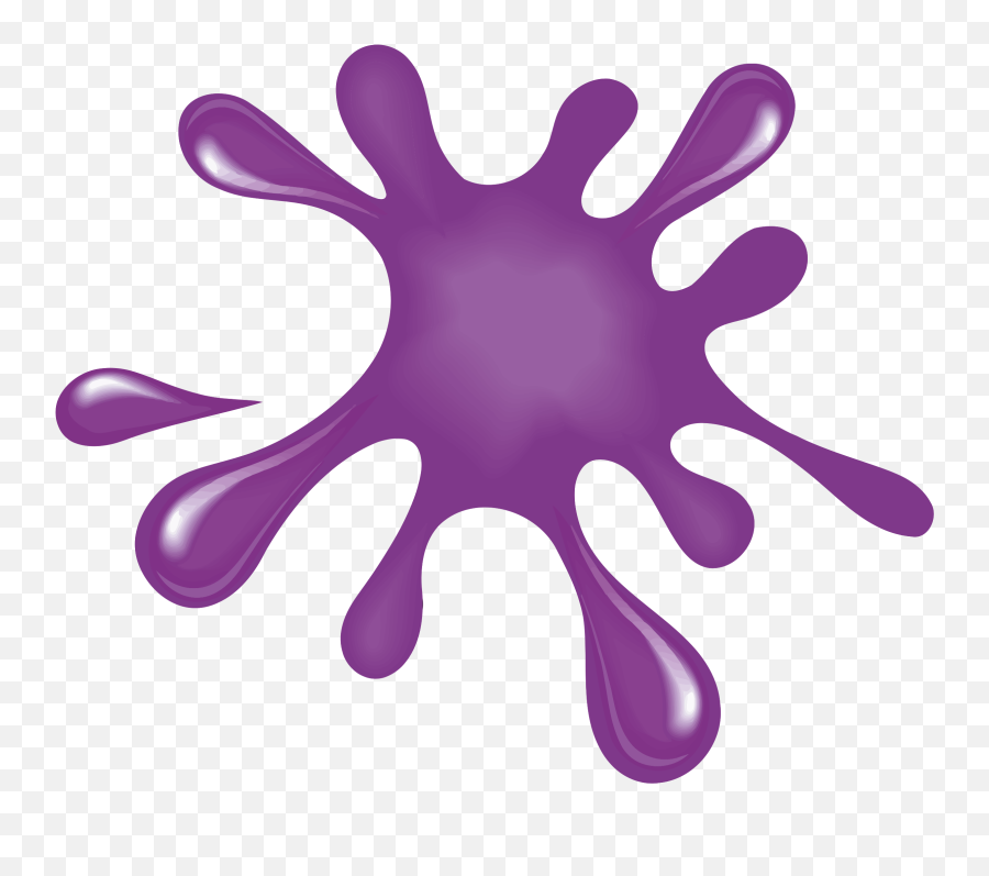 Purple Splat Clipart - Purple Paint Splatter Clip Art Emoji,Splat Emoji