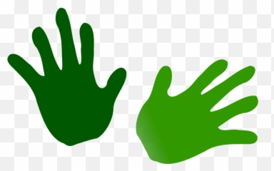 Hands - Green Clipart Emoji