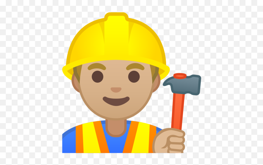 Medium - Construction Worker Emoji,Emoji 77