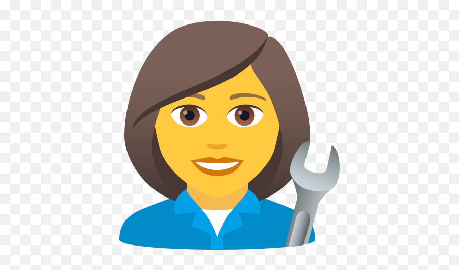 Emoji Female Mechanic - Business Woman Emoji,Shoulder Shrug Emoji