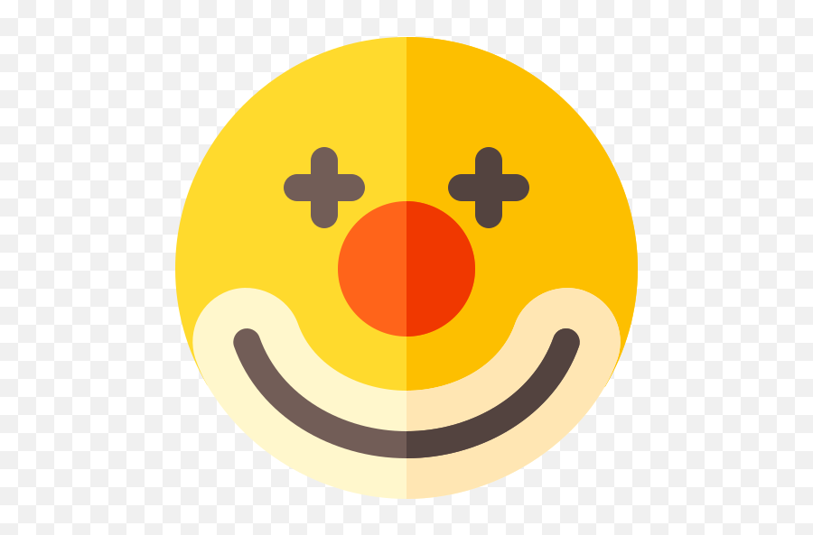 Clown - Circle Emoji,Hypnotized Emoji
