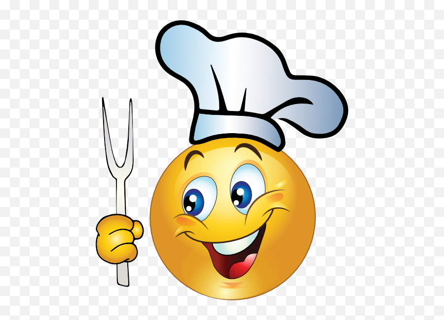 Cook Smiley Emoticon Clipart - Chef Smiley Emoji,Chinese Emoticon