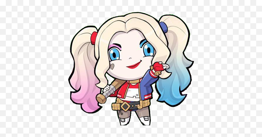 Picture - Harley Quinn Chibi Png Emoji,Harley Quinn Emoji