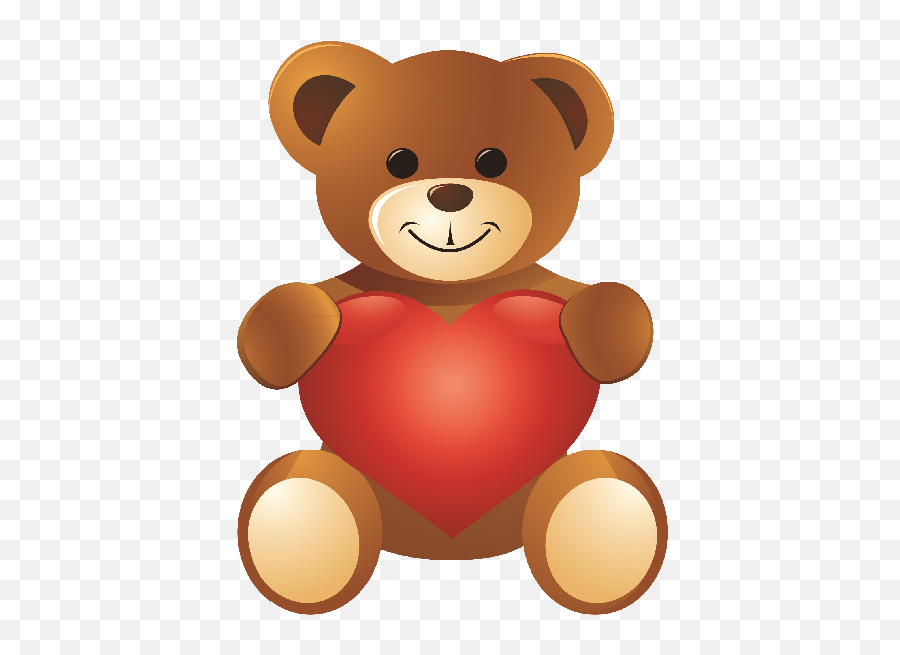Image Result For Standing Valentines Day Teddy Bear Clipart - Clip Art Teddy Bear Emoji,Bear Emoticon