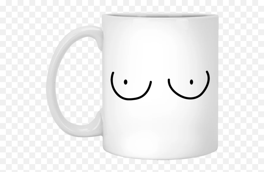 Boobs 11 Oz - Mug Emoji,Coffee Emoticon