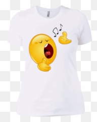 Singing Emoji Chorus Glee Club Music Notes Choir Shirt - T Shirts Emoji Music,Singing Emoji