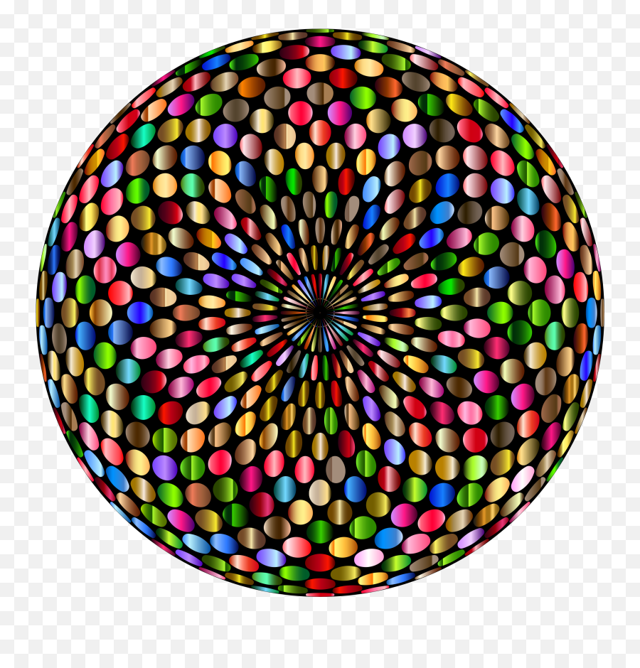 Psychedelic Chromatic Disco Ball Icons Png Emoji,Disco Ball Emoji