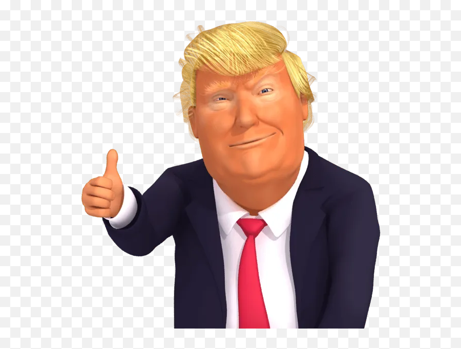 Thumb - Trump Thumbs Up Orange Emoji,Thinking Emoji 3d