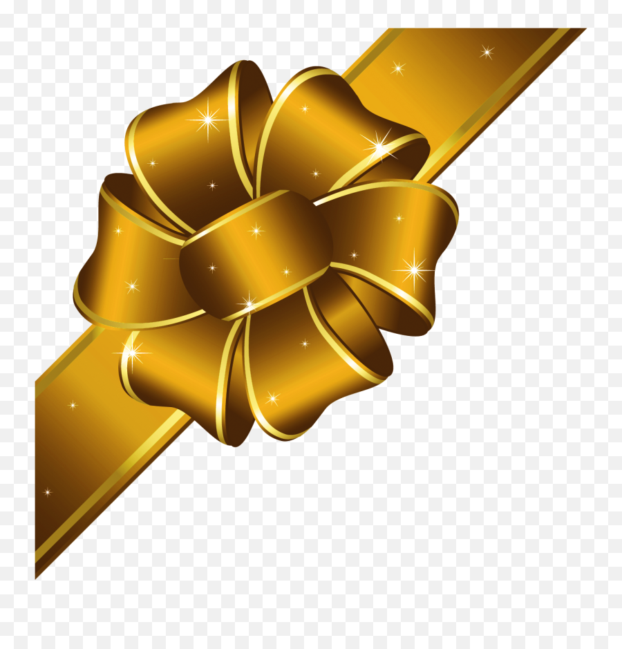 Clipart Kid - Gold Transparent Background Ribbon Png Emoji,Gold Ribbon Emoji