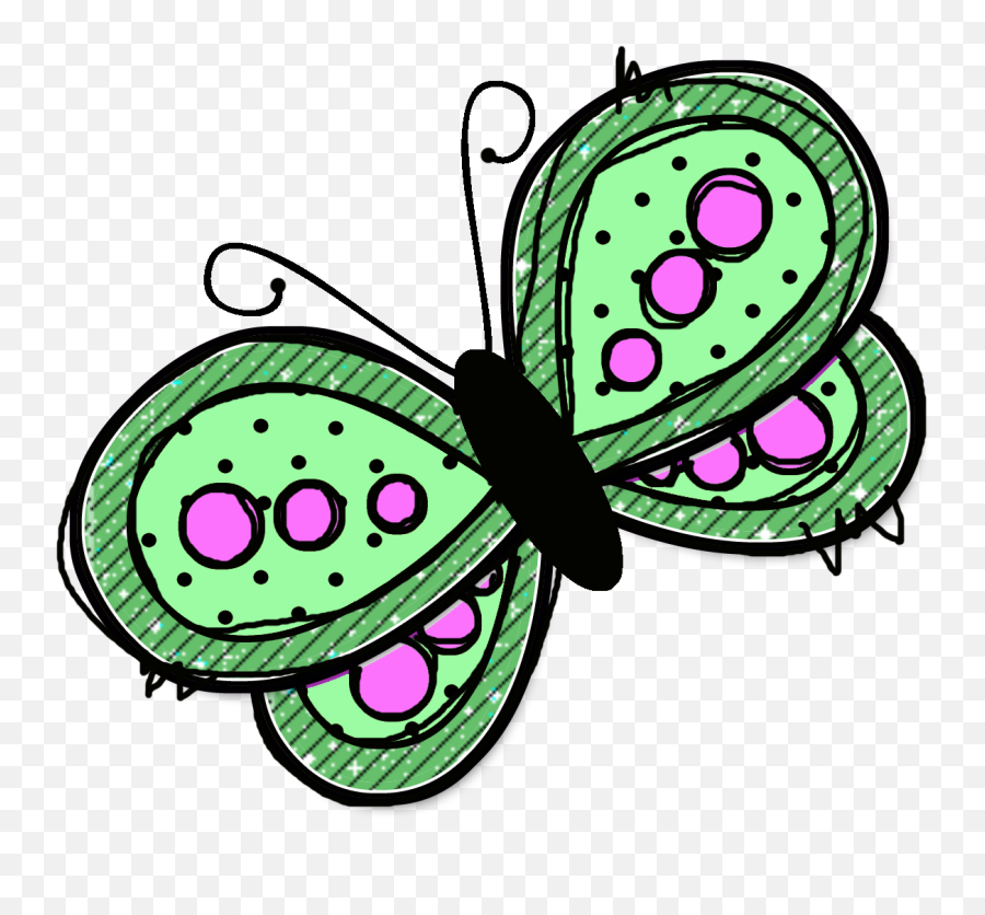 Clip Art Butterfly Floral Esl Bugs - Clip Art Emoji,Bed Bug Emoji