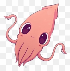 Cute Kawaii Squid - Emoji