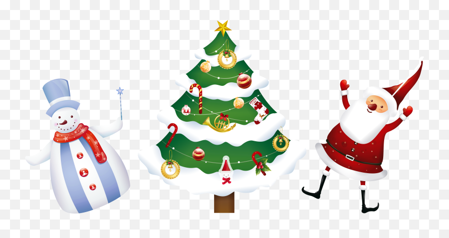 Transparent Christmas Clipart - Christmas Tree Santa Clip Art Emoji,Emoji Christmas Ornaments