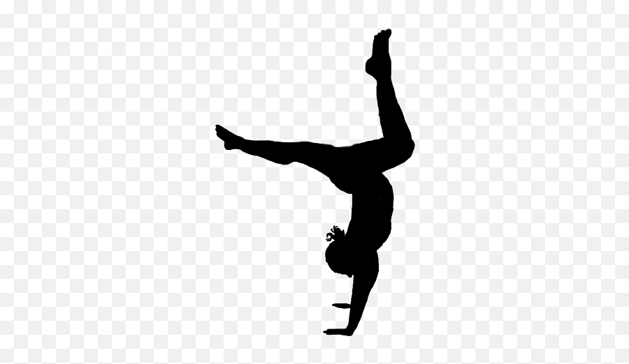 Gymnast Silhouette Gymnastics Handstand Myphotoedited - Silhouette Emoji,Gymnastics Emoji